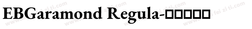 EBGaramond Regula字体转换